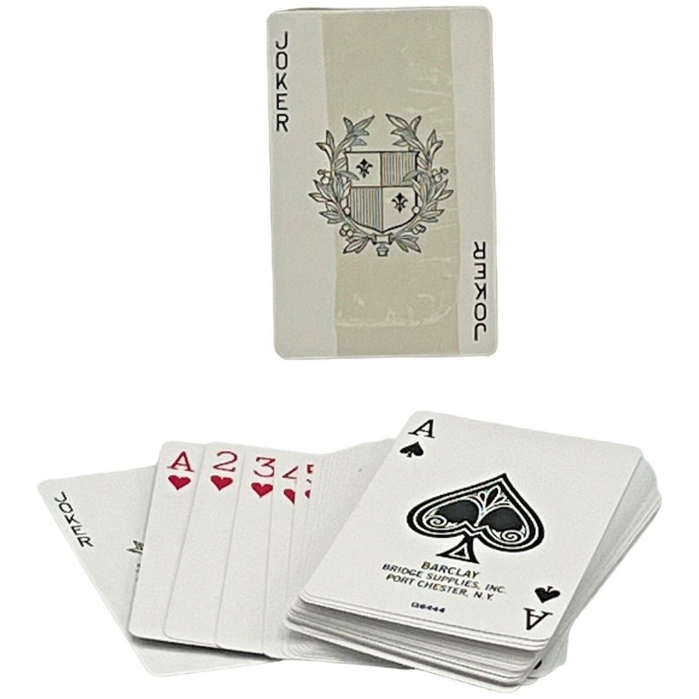 2 Decks Vintage BARCLAY Playing Cards Green King Spade Port Chester New York - Picture 2 of 2